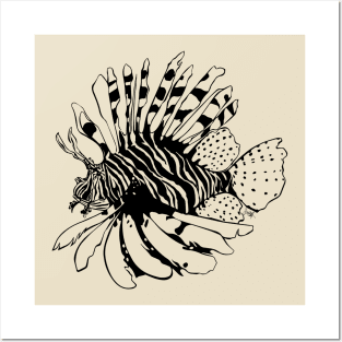 Radical Lion Fish Posters and Art